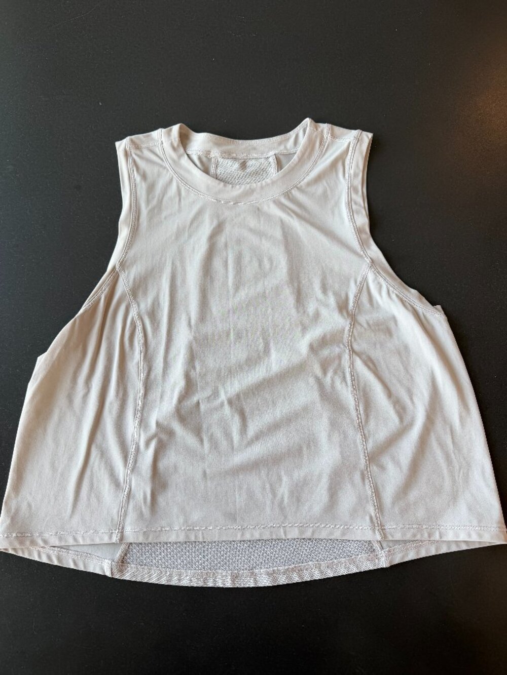 Lululemon Silky Mesh Back Tank - Size 4/Small - Palest Pink